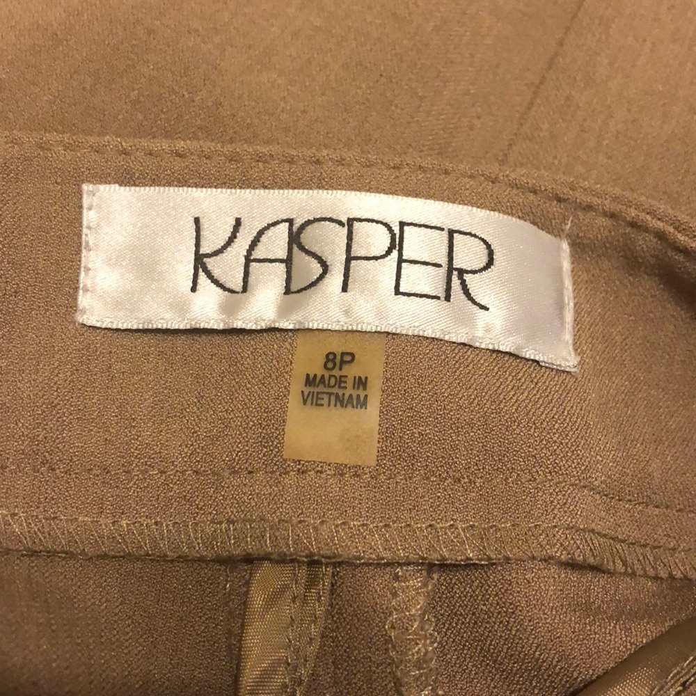 Kasper Petite Crepe Straight -Leg Pant - Picture 8 of 9